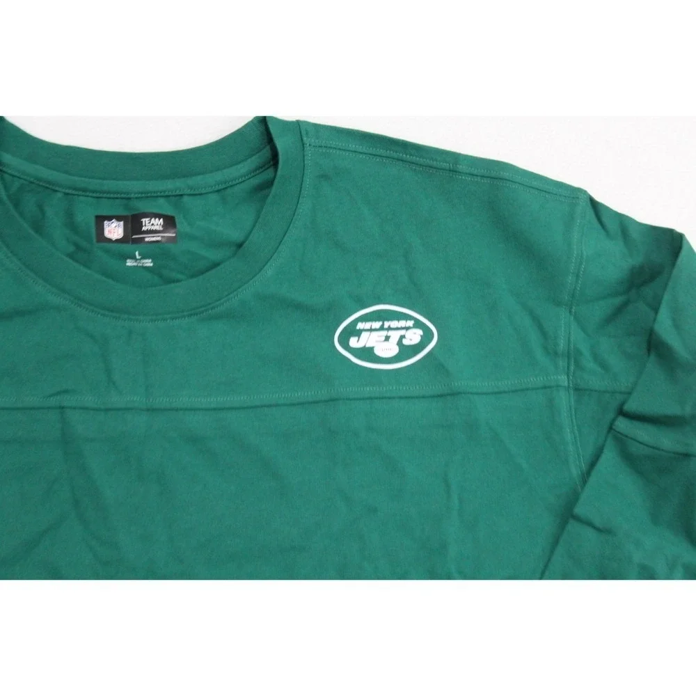 New York Jets Women Green Tee Shirt Long Sleeve Casual Size Large